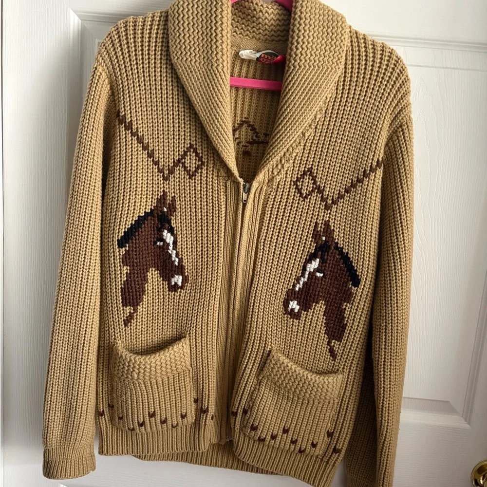 Vintage Anthropologie Cowichan Horse Lodge Cardigan - Picture 4 of 7